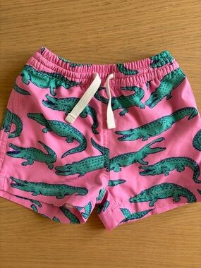 chubbies kids Pink Crocodile Print Swim Shorts - 2T